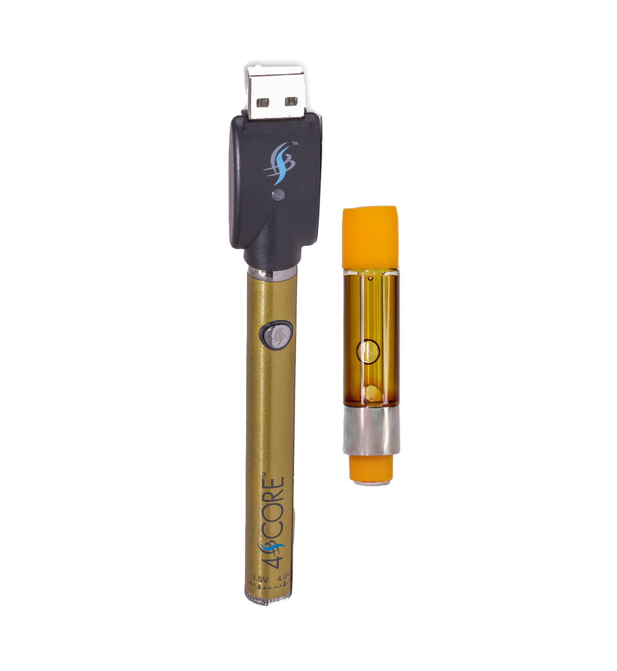 2 x THC Vape Cartridge + 510 Battery