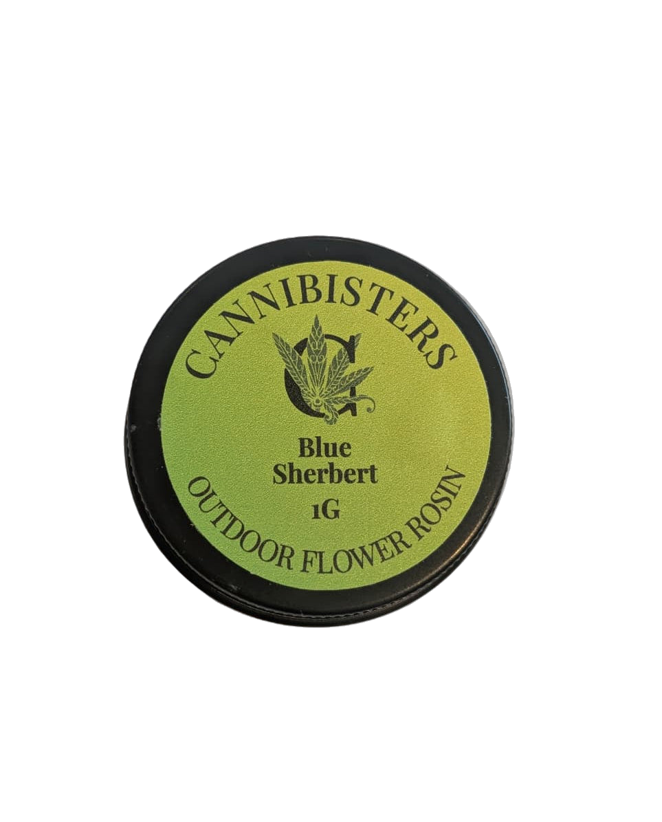 Blue Sherbet Outdoor Flower Rosin 1g tin