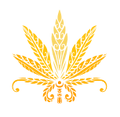 Cannibisters gold leaf emblem