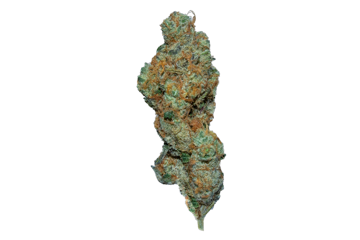 Frosted Apricot cannabis flower bud