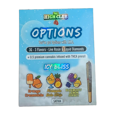 The High Club Icy Bliss THC vape pack — Cannibisters, Sea Point Cape Town