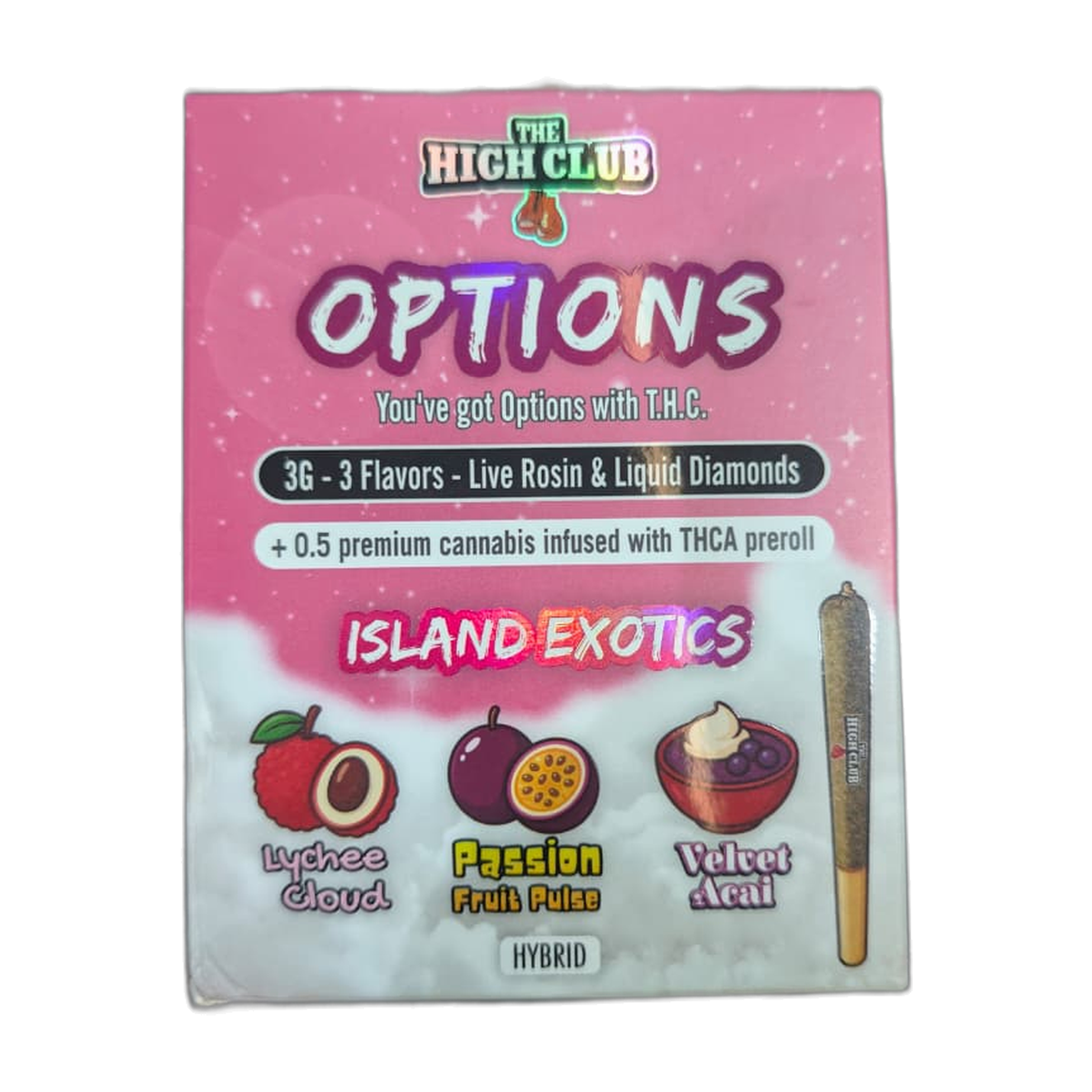 The High Club Island Exotics THC vape pack — Cannibisters, Sea Point Cape Town